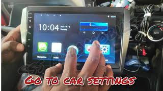 Geesonic android 9quot reverse camera double assistguide line removing [upl. by Iclek]