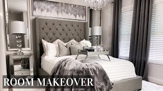 EXTREME Bedroom Makeover  LUXE ON A BUDGET Room Transformation [upl. by Teria125]