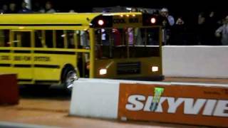 Cool Bus Wheelstander  2010 Skyview Drags [upl. by Earaj]