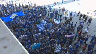 Entrada afición Real Oviedo en León [upl. by Marilla]