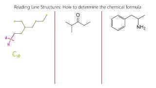 Reading Skeletal Line Structures Organic Chemistry Part 1 [upl. by Eissed]