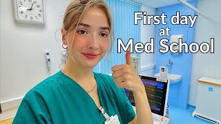 My first day at Hospital  5th year Medical Student Vlog [upl. by Hahnke657]