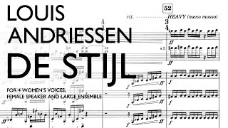 Louis Andriessen  De Stijl 1985 [upl. by Latsyek]