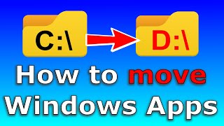 How to move Apps in Windows to another drive [upl. by Eedyak]