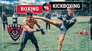 GermanKICKBOXER vs RussianBOXER  MMAStreetfight  DFC [upl. by Ainez]