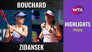 Eugenie Bouchard vs Tamara Zidansek  2020 Prague Second Round  WTA Highlights [upl. by Erkan]