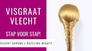 VISGRAAT VLECHT  HOE MAAK JE DAT  Vlecht Cursus Dazzling Beauty deel 4 [upl. by Lanni]