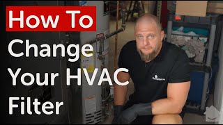 How to Install An Air Filter at Home  HVAC Maintenance [upl. by Eelnayr356]