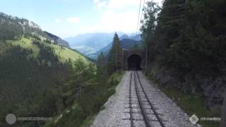 Vom Wendelstein nach Brannenburg mit der Zahnradbahn 4k  ungeschnitten OTon [upl. by Nonnahsed]