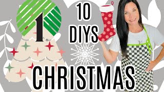 🌲10 DIY DOLLAR TREE CHRISTMAS DECOR CRAFTS 🌲Olivias Romantic Home DIY [upl. by Anoyet516]