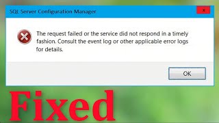 How To Fix The Request Failed Or The Service Did Not Respond In a Timely Fashion Windows 1087 [upl. by Llertnad534]