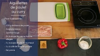 Recette  Aiguillettes de poulet au curry  ELLE Cuisine [upl. by Rap]