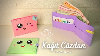 KAĞITTAN KOLAY CÜZDAN YAPIMI 💰💳💸🤩 KAĞIT CÜZDAN NASIL HAZIRLANIR📜ORİGAMİ CÜZDAN [upl. by Lynnett]