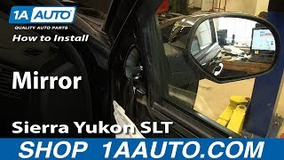 How To Replace Side Rear View Mirror 0713 GMC Yukon Denali [upl. by Nnyledam]