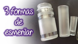 3 formas fáciles de esmerilado en cristal  Easy frosted glass [upl. by Ennaed]