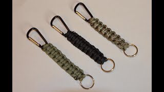 How to make a Paracord Carabiner  Key chain Lanyard  Paracord Tutorial [upl. by Tteraj92]