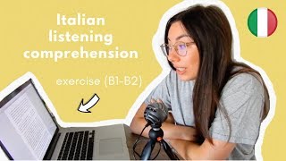 Italian listening comprehension il bar italiano B1B2 ita audio  transcript [upl. by Oimetra]