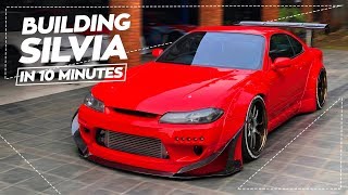 Building a Nissan Silvia S15 in 10 Minutes [upl. by Acirrehs368]