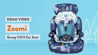 Cosatto ZOOMI Group 123 Car Seat  Product Video [upl. by Alaekim]