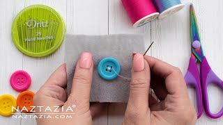 HOW to SEW by HAND for BEGINNERS  Learn BASIC SEWING Skills [upl. by Fagaly]