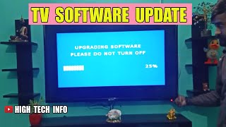 HOW TO UPDATE  UPGRADE TV SOFTWARE  TV FIRMWARE UPDATE [upl. by Wistrup]