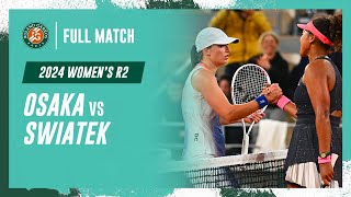 Swiatek vs Osaka 2024 Womens round 2 Full Match  RolandGarros [upl. by Babby]