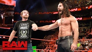 Seth Rollins and Dean Ambrose reunite Raw Aug 14 2017 [upl. by Ced790]