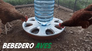 Como hacer un Bebedero para Gallinas con llanta de Auto [upl. by Oniuqa]