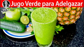 Jugo Verde para Adelgazar  VickyRecetaFacil [upl. by Reyam]