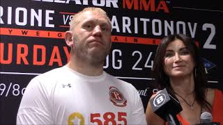 Sergei Kharitonov Bellator 225 PostFight Interview [upl. by Lamphere]