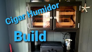 Cigar Humidor Cabinet Build [upl. by Yelsnit]