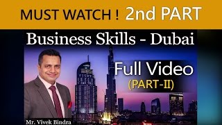 Business Skills Training Video By Vivek Bindra at Dubai in English [upl. by Anivol]