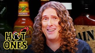 quotWeird Alquot Yankovic Goes Beyond Insanity While Eating Spicy Wings  Hot Ones [upl. by Suertemed]