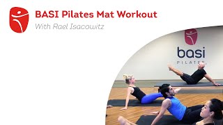 BASI Pilates Mat Workout with Rael Isacowitz [upl. by Inaej]