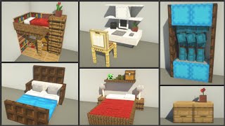 Minecraft 30 Bedroom Design Ideas [upl. by Norat]