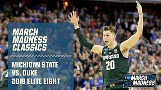 Duke vs Michigan State 2019 Elite Eight full broadcast [upl. by Nanaek]