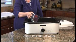 PanSaver Electric Roaster Liner Instructions [upl. by Ruthanne]