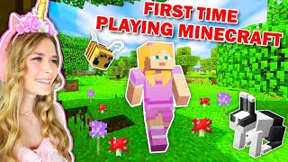 Playing MINECRAFT For The FIRST TIME EVER [upl. by Neltiac779]