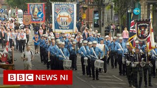 Twelfth of July parades held across Northern Ireland  BBC News NI [upl. by Dame70]