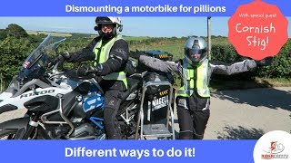 How to dismount your motorbike  with a Pillion [upl. by Yehudit]