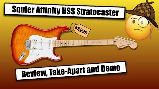 2021 Squier Affinity FMT HSS Stratocaster  Review TakeApart Demo [upl. by Selokcin]