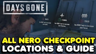 Days Gone  All NERO Checkpoint Locations amp Guide [upl. by Eseuqcaj]