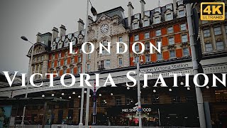 London Victoria Station Walk Through England 4K [upl. by Anhavas]