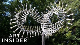 How These Metal Sculptures Move With The Wind [upl. by Ttenna677]