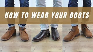 How To Wear Your Boots With Chinos and Jeans [upl. by Claudelle837]