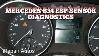 B34 Mercedes ESP Brake Pressure Sensor Diagnostics and Location  How To [upl. by Atined]