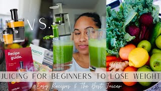 JUICING FOR BEGINNERS for Weightloss  Nutribullet vs Nama amp Recipes [upl. by Yehudit]