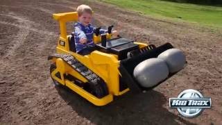 Kid Trax 12Volt CAT Bulldozer  Caterpillar Ride Toys [upl. by Anairo499]