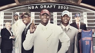 2003 NBA Draft Revisited LeBron  Darko  Melo  Bosh  DWade HD [upl. by Nevada]