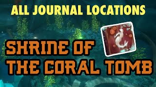 Shrine of the Coral Tomb All Journal Locations SEA OF THIEVES [upl. by Edmunda]